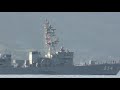 呉基地から護衛艦出航【4k】艦番号234『とね』