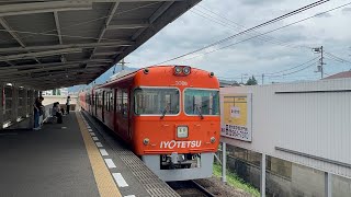 伊予鉄道3000系306編成　愛大医学部南口駅入線