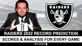 Las Vegas Raiders 2022 Record & Score Predictions For Every Home & Away Game On 17 Game NFL Schedule
