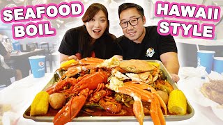 Local Style SEAFOOD BOIL! || [Oahu, Hawaii] Fresh Seafood!