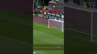 West Ham vs Everton free kick
