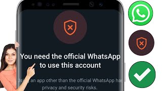 COMO CORRIGIR Você precisa do WhatsApp oficial para usar esta conta Problema (2024)