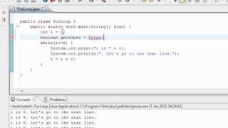 java programming tutorial - lesson 5 - Loops (for, while)