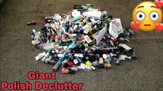 Giant Nail Polish Declutter