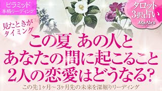 🔮恋愛タロット🌈この夏 あの人とあなたの間に起こること⁉️２人の恋の行方💗あの人のあなたに対する本心は❔🌈片思い・音信不通・疎遠・すれ違い・複雑恋愛・不倫・W不倫・三角関係etc.夏の恋💗恋愛成就💗
