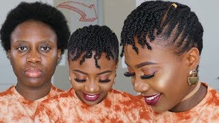 Cute And Easy Hairstyle For Short Medium 4c Natural Hair High