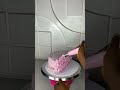 i made the most beautiful rosette half cake. bamstreat tutorial cakedecorating buttercreamcake