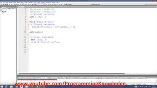 C Programming for Beginners 17 Scope rules in C