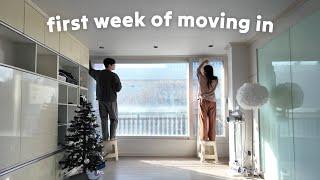 First week in our new apartment 🇰🇷 full-on home renovation mode, kitchen glow-up, new furniture