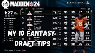 THE ULTIMATE MADDEN 24 FANTASY DRAFT GUIDE