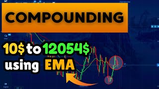 10$ to 12054$ Compounding using Moving Average Exponential | Binary Options Trading | Pocket Option