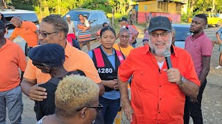 Pnp Leader Mark Golden Stops at Bounty Hall #pnp #jamaica  #politics