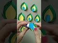 How to make Peacock 🦚 feather very easy #shorts