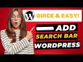 How To Add Search Bar In WordPress Menu 2026 🔥 - (FAST & Easy!)