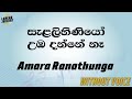 Salalihiniyo Numba Danne Na - Amara Ranathunga (Karaoke version without voice)