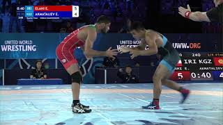 1/4 FS - 70 kg: E. ELAHI (IRI) v. E. AKMATALIEV (KGZ)