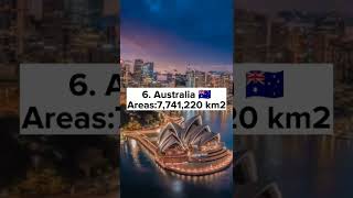 Top 10 Largest Countries in the World #shorts #top10 #viral