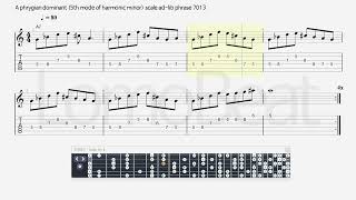 A phrygian dominant scale ad lib phrase 7013