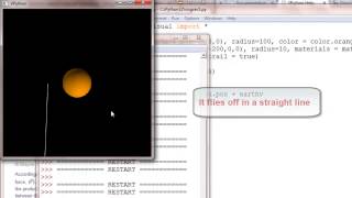 Modeling Elliptical Orbits with Visual Python
