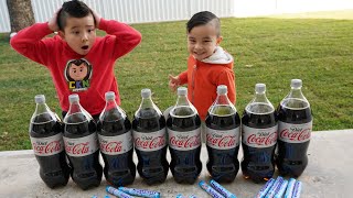 Coca Cola and Mentos Kids  Experiment Fun CKN
