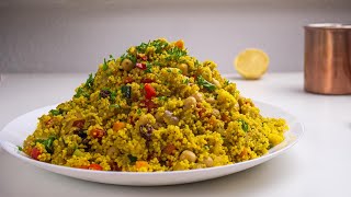 Moroccan Couscous Salad with Chickpeas - Vegan Recipe