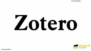 معرفی نرم افزار زوترو Zotero