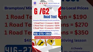 g and g2 road test, Driving lessons