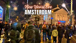 🎇 AMSTERDAM NEW YEARS EVE 2024 ft. After Party \u0026 Street fireworks Museumplein 🇳🇱