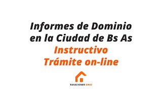 Tasaciones Ghio:  TUTORIAL TRÁMITES ON LINE CIUDAD DE BUENOS AIRES