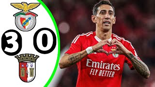 Di Maria 2 Goal🔥Benfica vs Braga 3-0 | League Cup Semi-Final 2024/25 : Full Match Highlights \u0026 Goals