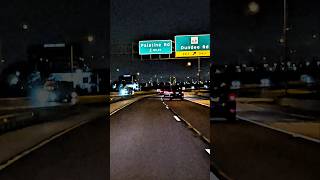 Nighttime highway drive. Speed 6x. IL-53 S/I-290  #shorts #highwaydrive #highway  #driving #car