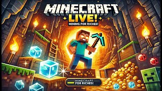 EP3:🔴 Minecraft Live: Mining for Diamonds and Adventure!