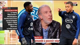 Ousmane Dembélé à un pas de Paris - Mbappé n'en veut pas- L’équipe du soir émission 01/08/2023