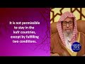 is hijra obligatory conditions to stay in kufr non muslim countries sheikh usaymi sheikh fawzan ha