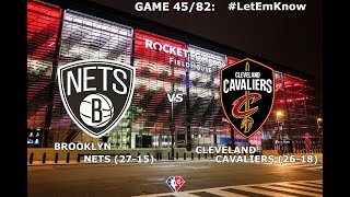 Brooklyn Nets vs Cleveland Cavaliers LIVE REACTION/Play-By-Play