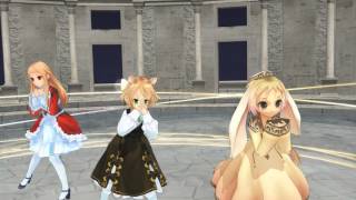 【MMD】レア様・マリエルさん・うさうさちゃんが「スノートリック」を踊ってもらいました 【Snow Trick】