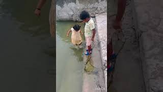 #canal #village #Ammama ‘s place #kidsfun #water #enjoy #youtubeshorts #trending #shortsfeed