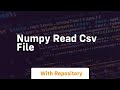 numpy read csv file