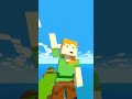 CARGO SKATES RUN With Fire Dragon Alex #funnyshorts #shorts #minecraft