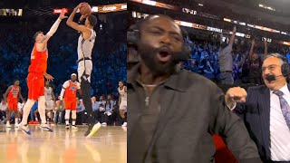 Wemby has everyone going crazy after pullup 3 and being +20 in 7 mins vs OKC 😂