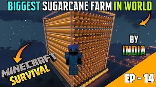 😱WORLD BIGGEST AUTOMATIC SUGARCANE FARM IN SURVIVAL  - Teddy Gaming - Episode #14