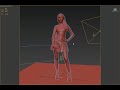 woman posed 3d model