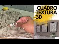 Wall art diy | Como hacer un  Cuadro  decorativo 3d , cuadro de textura para la sala