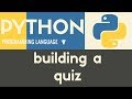 Building a Multiple Choice Quiz | Python | Tutorial 32