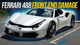 Rebuilding A Wrecked Destroyed Ferrari 488 From SALVAGE AUCTION, Can We Fix It?