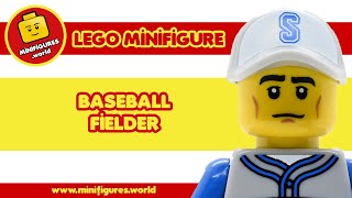 ⚾ LEGO minifigure: Baseball Fielder (col157) ⚾ [SERIES 10 - SPORT/BASEBALL]