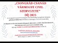 2023 „csongrád csanád megye civil szervezete” díj