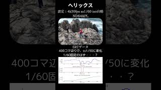 【【Dji Air3 SRTデータ】NDフィルター選定中に気が付いたこと。シャッター速度が固定でも変化する？　#shorts  #ドローン #djiair3  #ndフィルター