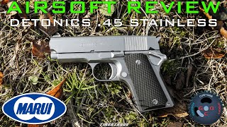 Airsoft Review #216 Tokyo Marui Detonics .45 Stainless Gaz Blowback [FR]