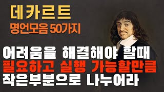 데카르트의 철학을 만나는 순간: 명언 영상